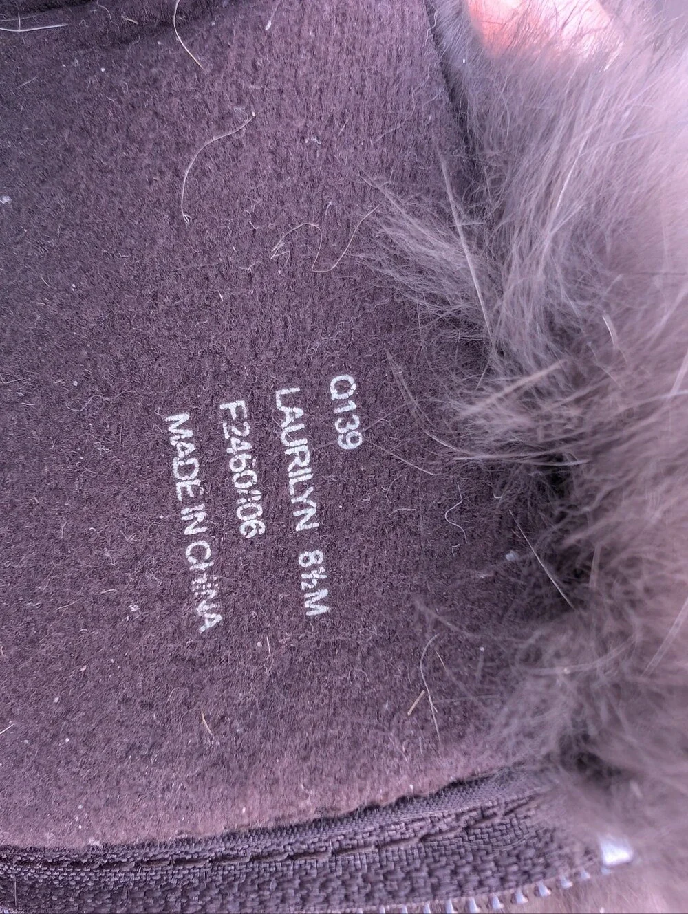 Coach Laurilyn Signature Logo Lace-Up Winter Boots with Gray Shearling Cuffs